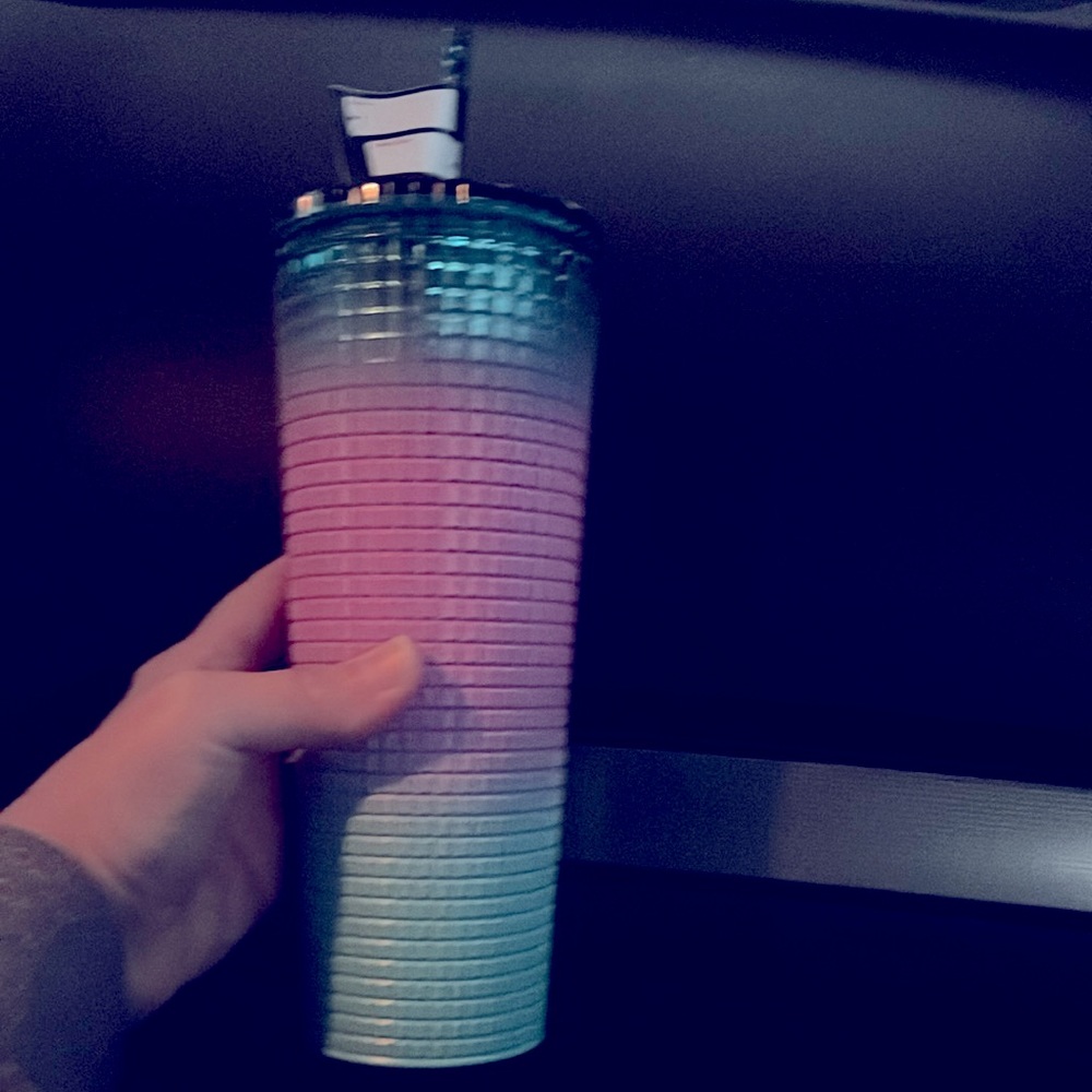 Starbucks 24oz Valentine Release tumbler blue and pink new - Picture 2 of 4
